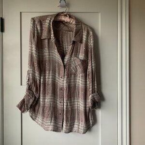 NWT Style & Co Plaid Shirt